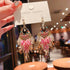 S925 Silver Boho Dangle Earrings for Women Beaded Drop Earrings