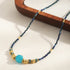 Linglang Boho Necklaces for Women Natural Stone Beaded Necklace Choker Handmade Jewelry Gift