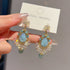 Linglang Handmade Beaded Earrings Boho Statement Earrings Retro Dangle Drop Earrings