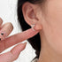 Linglang S925 Small Hoop Earrings Heart Shape Sterling Silver Earrings for Women Gifts Trendy Huggie Hoop Earrings