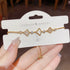 Linglang Adjustable 14K Gold Plated Bracelets Trendy Beaded Bracelet Tennis Bracelet Gold Jewelry