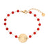 Linglang Boho Style 18K Gold Plated Bracelet Vintage Beaded Bracelet Gold Jewelry Gift for Women