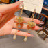 Handmade Boho Drop Earrings Beaded Dangle Earrings Pearl Jewelry