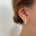 Linglang S925 Silver Hoop Earrings Minimalist Earrings Jewelry for Girls Dainty Hypoallergenic Earrings