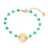 Linglang Boho Style 18K Gold Plated Bracelet Vintage Beaded Bracelet Gold Jewelry Gift for Women