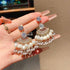 S925 Silver Handmade Natural Pearl Earrings Boho Beaded Drop Earrings