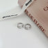 Linglang S925 Sterling Silver Earrings Zirconia Hoop Earrings Trendy Huggie Hoop Earrings