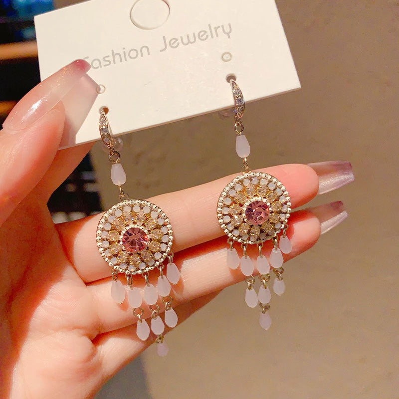Handmade Boho Beaded Earrings Vintage Dangle Earrings