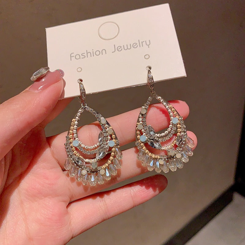 Handmade Beaded Earrings Drop Earrings Boho Dangle Earrings for Women
