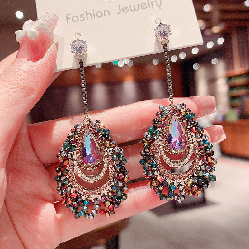 Handmade Boho Drop Earrings Vintage Beaded Dangle Earrings