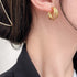 Linglang Triple Huggie Silver Stud Earrings S925 Sterling Hoop Earrings Gold Hoop Earrings for Women
