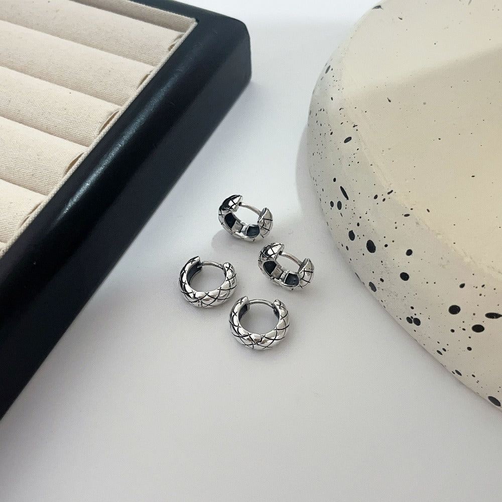 Linglang S925 Silver Hoop Earrings Minimalist Earrings Jewelry for Girls Dainty Hypoallergenic Earrings