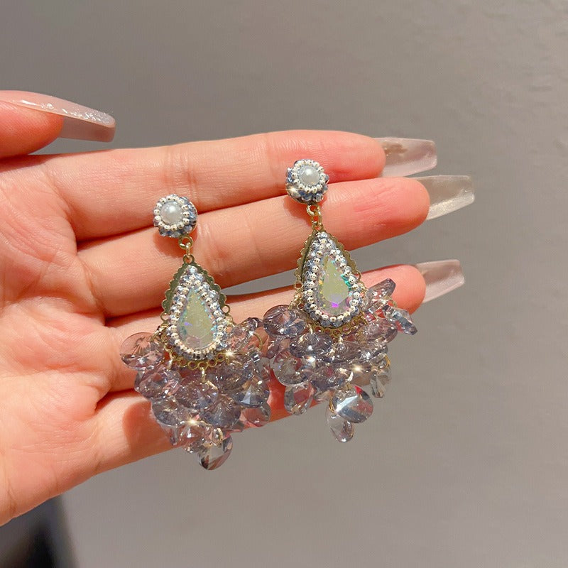Linglang Handmade Beaded Drop Earrings for Women Boho Statement Earrings Sterling Dangle Earrings Jewelry Gifts