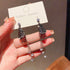 Linglang S925 Silver Boho Earrings Vintage Beaded Dangle Earrings Swarovski Crystal Earrings Retro Jewelry