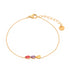 Linglang Chic Water drop zircon 18K Gold Plated Bracelet Diamond Gold Jewelry Gift for Girl