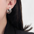Linglang Triple Huggie Silver Stud Earrings S925 Sterling Hoop Earrings Gold Hoop Earrings for Women