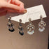 S925 Silver Boho Earrings Sterling Drop Earrings Dangle Beaded Earrings