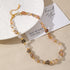 Linglang Colored Crystal Necklaces Natural Stone Beaded Necklace Black Quartz Rutilated Necklace Beaded Jewelry