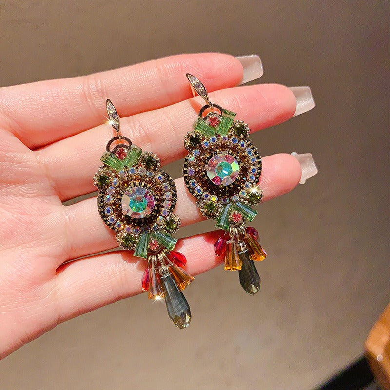 Boho Earrings for Women Vintage Dangle Earrings Bohemian Beaded Earrings