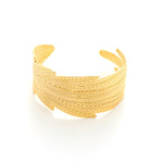 Layla Titanium Gold-plated Open Adjustable Bracelets